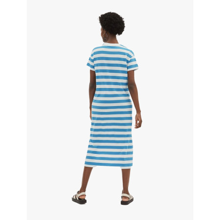 M&S - Dress Wanita - Pure Cotton Striped Midi T-Shirt Dress