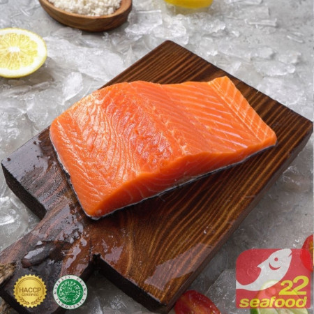 Ikan Salmon Fillet 250 Gram Portion Cut / Sashimi Grade / Premium Quality / Seafood 22