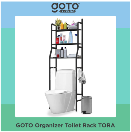 Goto Tora Rak Organizer Toilet Tissue Sabun Kamar Mandi WC