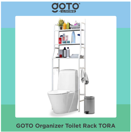Goto Tora Rak Organizer Toilet Tissue Sabun Kamar Mandi WC
