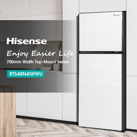 Hisense Kulkas (Refrigerator) 2 Pintu Kapasitas 459L RT548N4IWWU