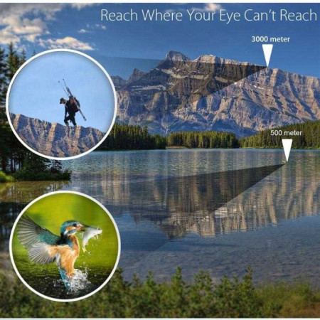 Binocular Teropong Hiking Outdoor Adventure Magnification 60x60 10000M