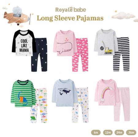 Royale Bebe - Piyama Bayi/Anak (Long Sleeve Pajamas)