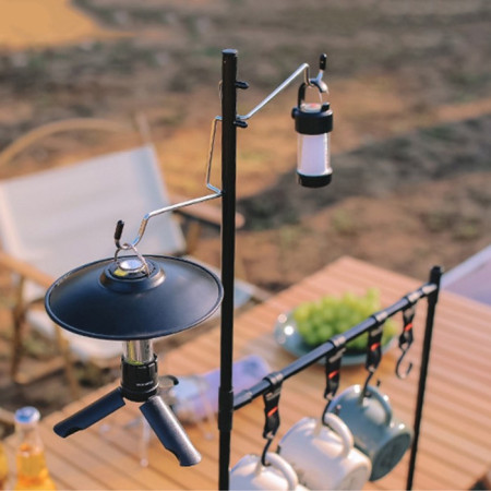 Camping Desktop Shelves Outdoor BBQ Rak Penyimpan Peralatan Makan