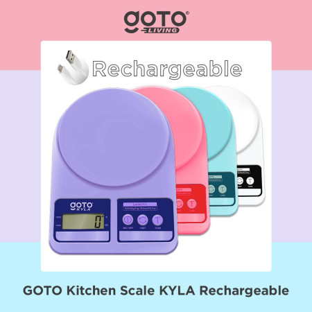Goto Kyla Kitchen Scale Timbangan Bumbu Dapur Kue Digital Charge LED