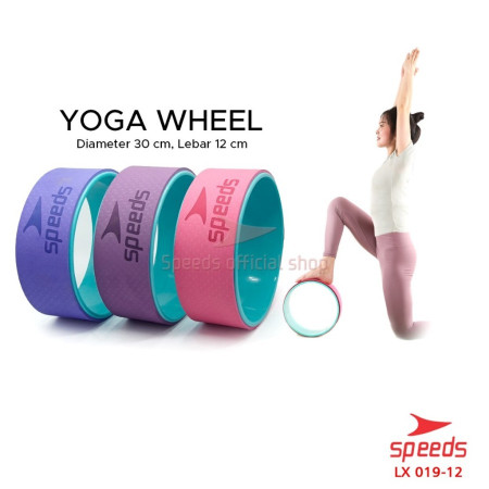 Yoga Wheel 30cm Alat Bantu Roda Yoga Tulang Rileks Gym