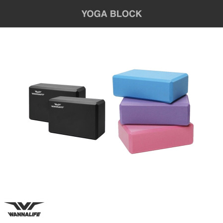Yoga Block Balok Yoga Bantal Bantalan Brick Block Yoga Pilates Polos Wannafit
