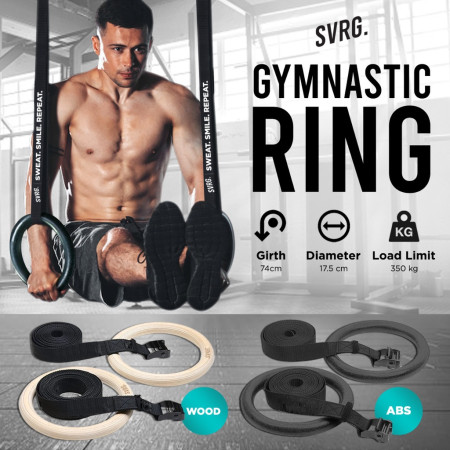 Gym Ring | Svarga Gymnastic Ring | Crossfit | Calisthenics | Pull Up | Muscle Up