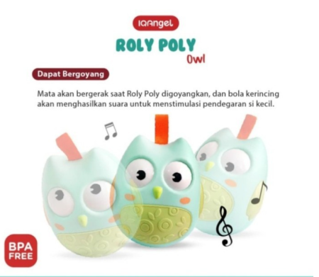 TokoYoyo Mainan Montessori Edukasi Anak Bayi Roly Poly Rattle Balita Kids Toys Balita