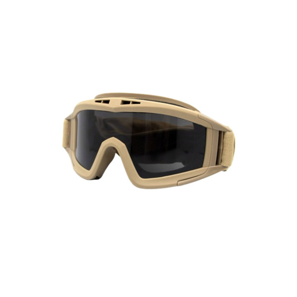 Hamlin Owen Kacamata Olahraga Taktis Airsoft Ski Goggles with 3 Lens ORIGINAL - Khaki
