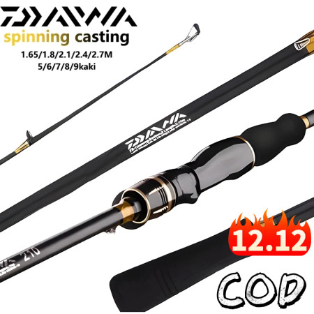 DAIWA Carbon Spinning Rod Casting Rod Ultralight Fishing Rod Combo SET