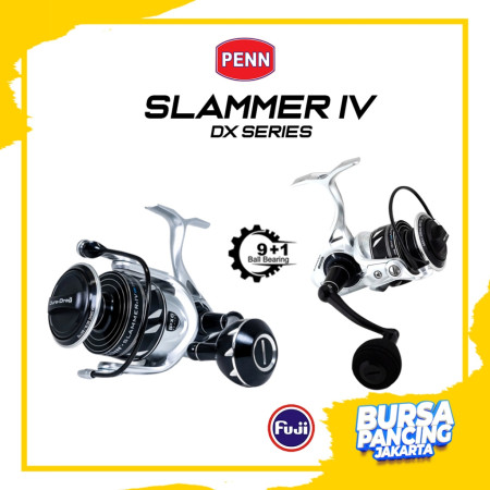 PENN Reel Spinning SLAMMER IV DX Dura Extra 2500 - 8500 9+1BB IPX6 Sealed Full Metal Body Saltwater