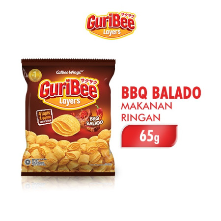 Guribee Layers BBQ Balado 65 gr