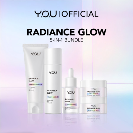 YOU Radiance Glow Bundle 5-in-1 Complete Set Serum Essence Moisturizer