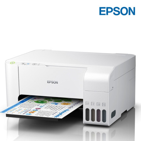 Epson Printer L3216/L3210 Warna Putih (Print, Scan, Copy)Printer Murah Printer Multifungsi Printer Eco Tank Printer Scanner Printer Print F4