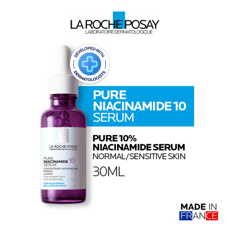 La Roche Posay 10% Pure Niacinamide Serum 30ml - Mencerahkan Noda Hitam