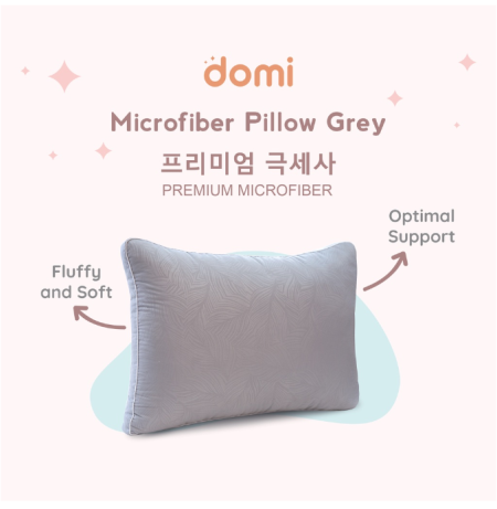 Domi Bantal Korean Microfiber Grey / Pillow
