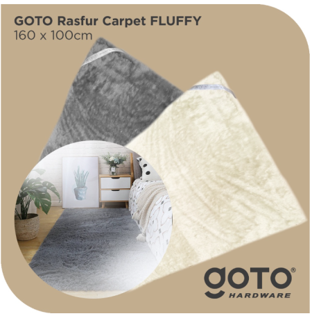 Goto Fluffy Rasfur Carpet Karpet Lantai Bulu Tebal Alas Duduk