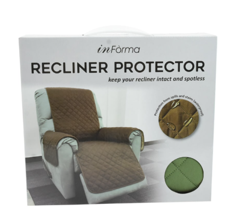 Informa Sarung Pelindung Sofa Recliner 165X195 cm 1 Seater - Hijau Sofa Protector Sarung Penutup Tempat Duduk Alas Sofa