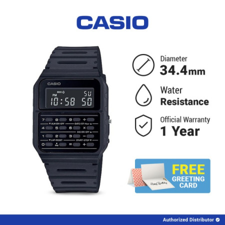 Casio Jam Tangan Pria CA-53WF-1BDF Kalkulator