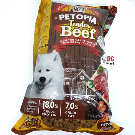 Petopia DOG FOOD 1KG All Life Stages / Makanan Kering untuk Hewan Puppy sampai Dewasa