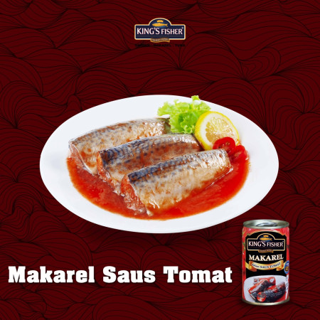 Kings Fisher makarel mini saus Tomat Makanan Kaleng 155 gr