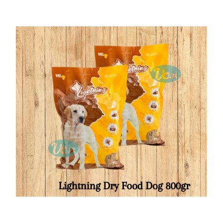 Lightning Dog 800gr - Makanan Anjing Lightning Dry Food