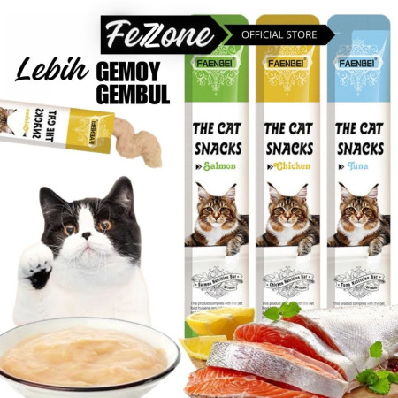 MEAT Cat Treats 15gr Makanan Snack Cemilan Kucing Liquid Creamy Treat untuk Anak Kitten Dewasa Grain Free Super Lezat Basah