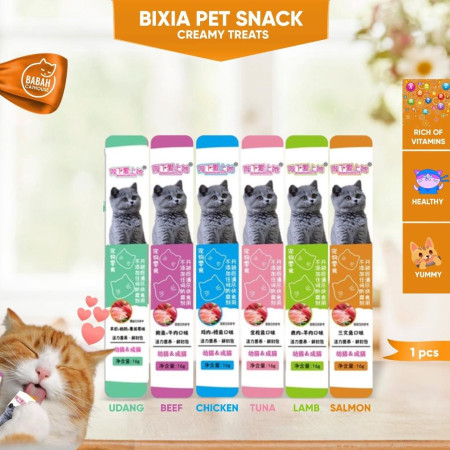 BIXIA Cat Treats Snack Kucing Creamy Anak Kitten