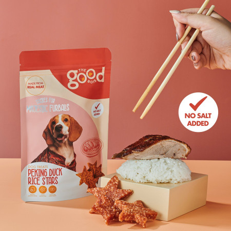 TheGoodBois Peking Duck Rice Stars Dog Treats Snack Anjing
