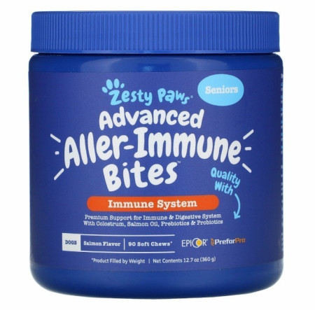 Zesty Paws Senior Advanced Allergy Immune Bites - Aller Immune Dog