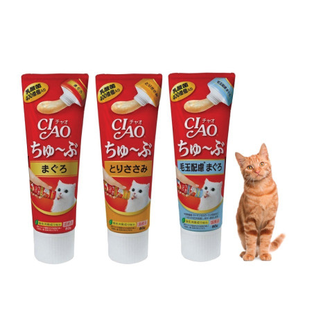 CIAO Probiotic and Hairball Gel 80gr - Suplement Untuk Kucing