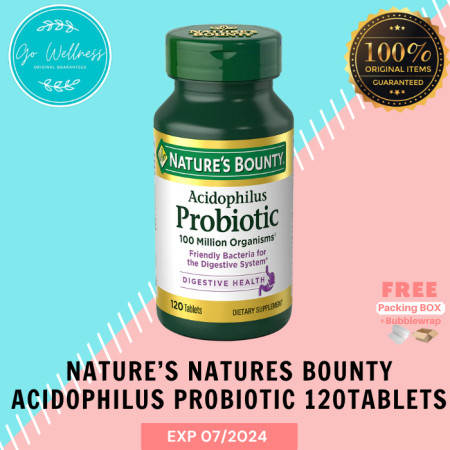 Nature’s Natures Bounty Acidophilus Probiotic 120 Tablets