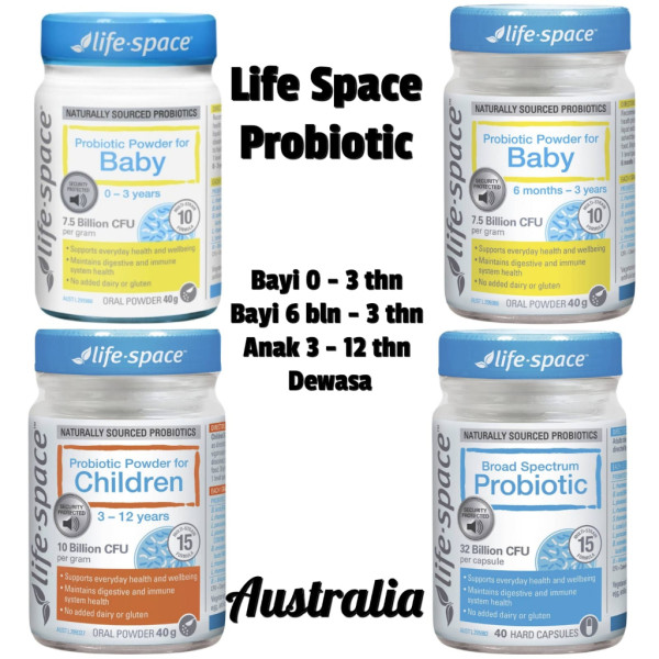 Life-space Probiotic Powder For Baby/Children 40g/Life Space Broad Spectrum Probiotic 40 Pack/Probiotik Bayi Anak Dewasa