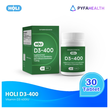 Holi D3-400 Vitamin D3 400 IU (30 Tablet)
