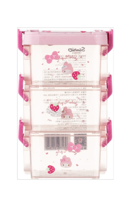 Miniso My Melody Sanrio Storage Box Kotak Penyimpanan - My Melody3layer