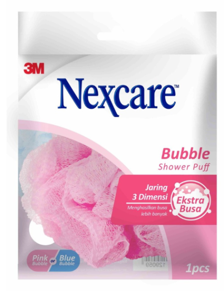 Nexcare 3M Spons Mandi Bubble Shower Puff Bath Sponge Lembut - NS-08 - 1 pcs