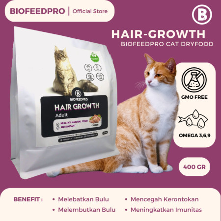 HAIR GROWTH DRYFOOD FOR CAT | Makanan Kucing | 400GR