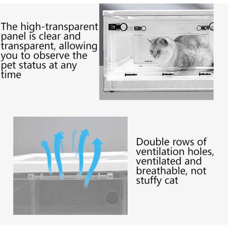 Kotak Pengering Transparant Hewan Peliharaan Kucing Anjing Pet Drying Box Blower Dog Cat Pet