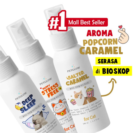 Petglow Premium Pet Parfume For Cat Parfum Kucing Body Mist Grooming Kucing Pencegah Rambut Rontok Antibacterial