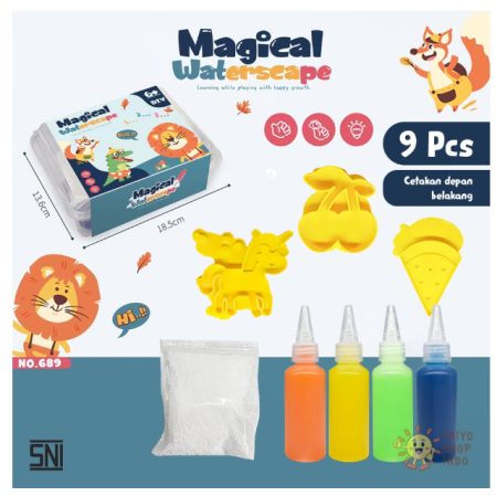 Mainan Anak Magical Waterscape DIY Edukasi Kreatif Jelly Warna - 9 pcs