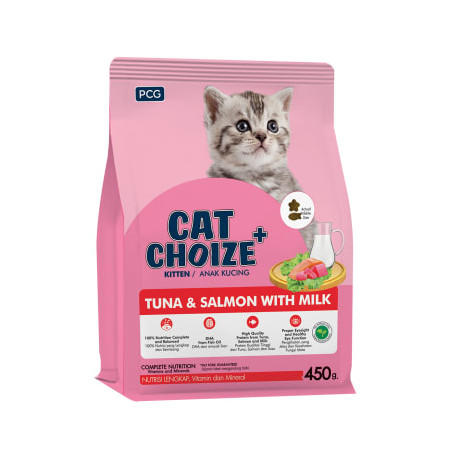 Cat Choize+ Kitten Tuna&Salmon With Milk 1 bag x 450 g