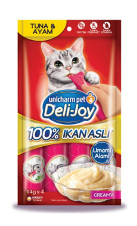Deli-Joy Creamy Tuna&Ayam 14 g 1 pack x 4 Pcs