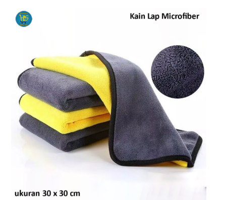 Kain Lap Microfiber Mobil Motor Meja Kaca Handuk Cuci Tangan Dapur