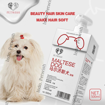 Petwish Shampo Anjing 500ML - Maltese Dog - Dog Shampoo