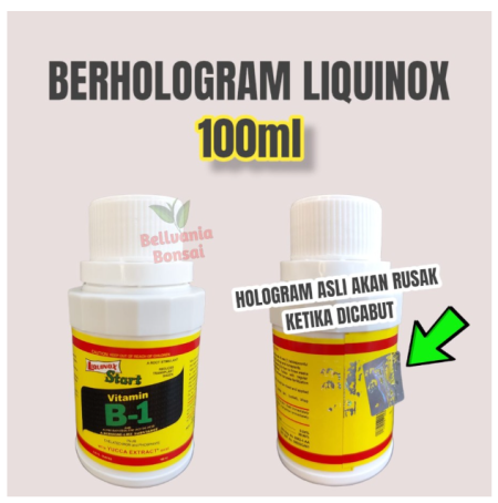 Pupuk VITAMIN B1 Liquinox 100ml Untuk Anti Stress Semua Jenis Tanaman