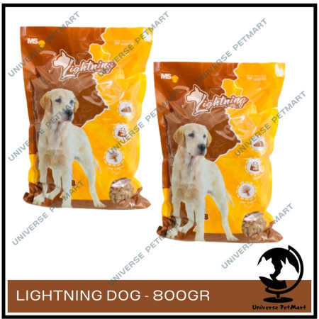 Makanan Anjing Kering / Dry Food Lightning Dog 800gr