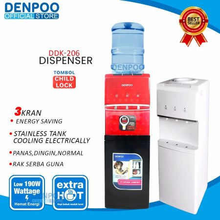 DENPOO Dispenser Top Loading - DDK 206 - Putih