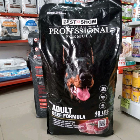 Makanan Anjing Profesional Adult Dog Beef Formula 18kg (Ekspedisi) Makanan Anjing Dewasa Good Dog Food Profeional Beef Formula