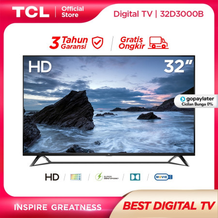 TCL 32D3000B - HD Digital TV - HDMI/USB-Headphone TV LED TV 32 inch